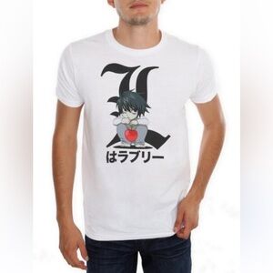 Death Note Chibi L Graphic Tee Hot Topic - Unisex, Size Adult Small